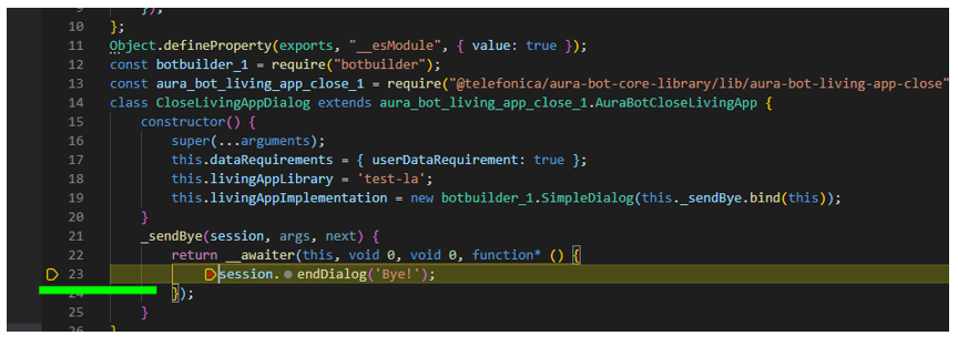 Debug option