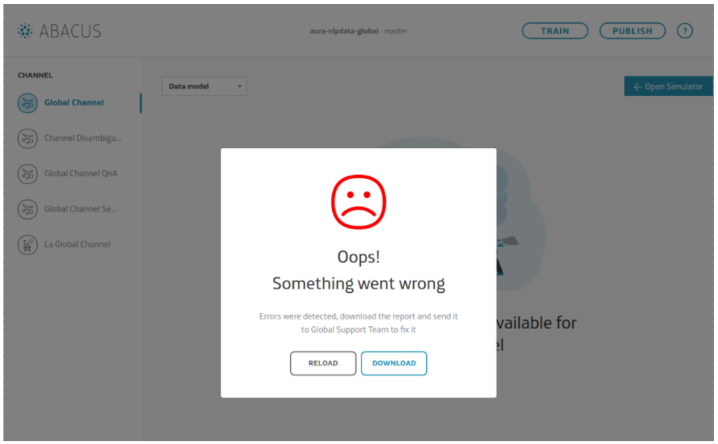 Abacus error