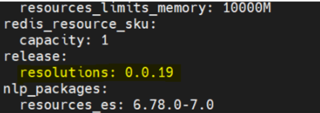 ResolutionResources version