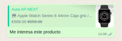 Catalog response to product image