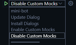 Disable custom mocks